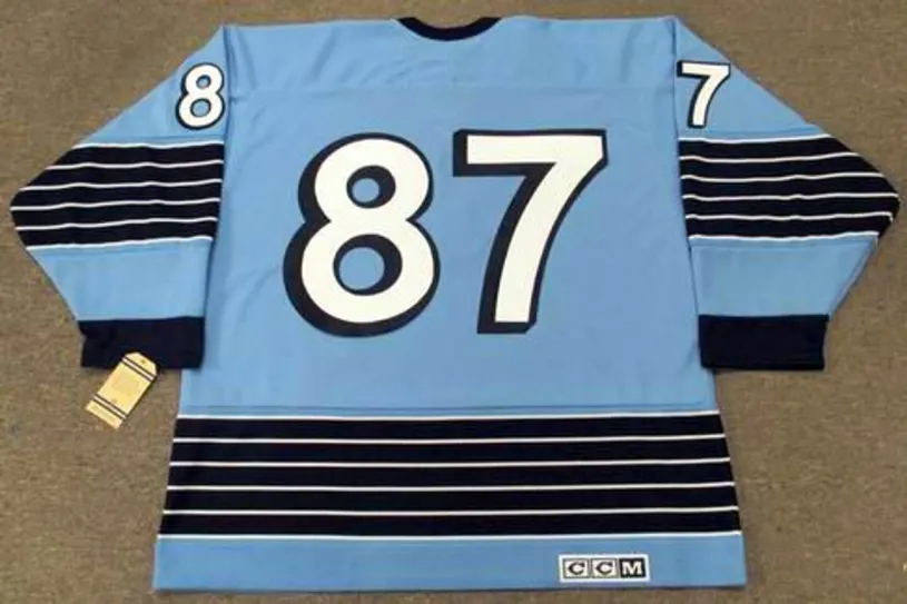 SIDNEY CROSBY Pittsburgh Penguins 1967 CCM Vintage Home NHL Hockey Jersey 