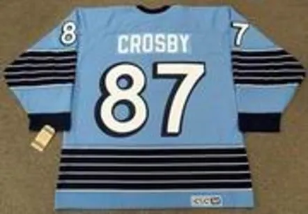 SIDNEY CROSBY Pittsburgh Penguins 1967 CCM Vintage Home NHL Hockey Jersey 