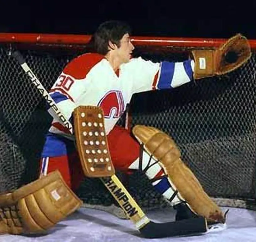 RICHARD BRODEUR Quebec Nordiques 1974 WHA Throwback Hockey Jersey 