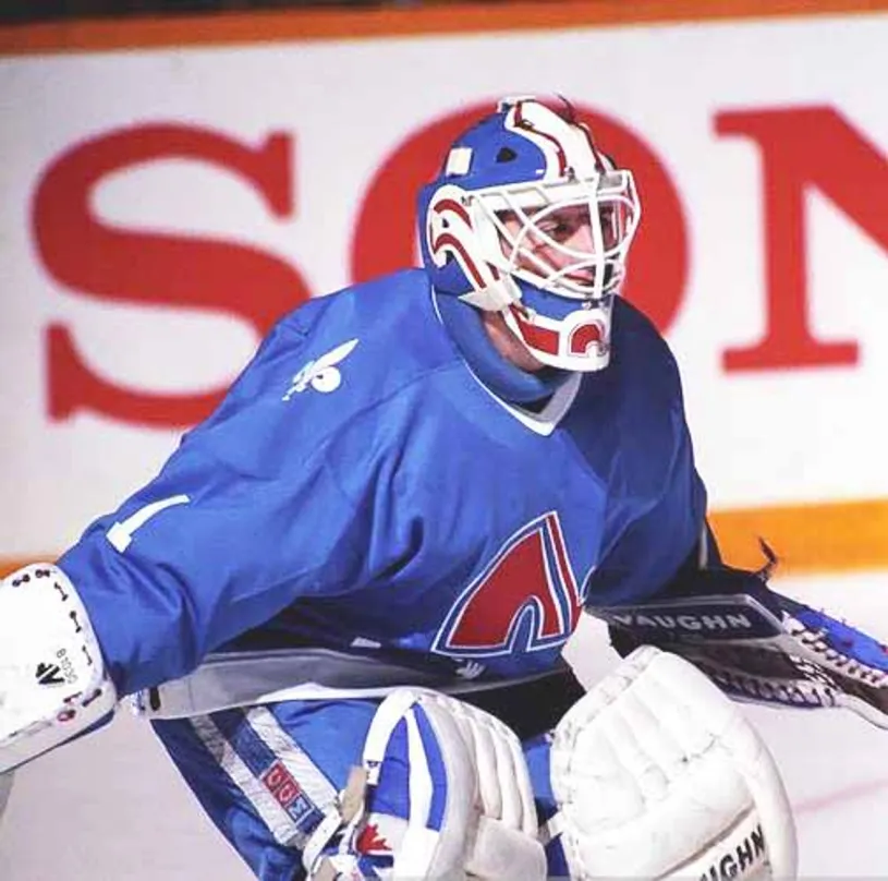 RON TUGNUTT Quebec Nordiques 1989 CCM Throwback NHL Hockey Jersey 