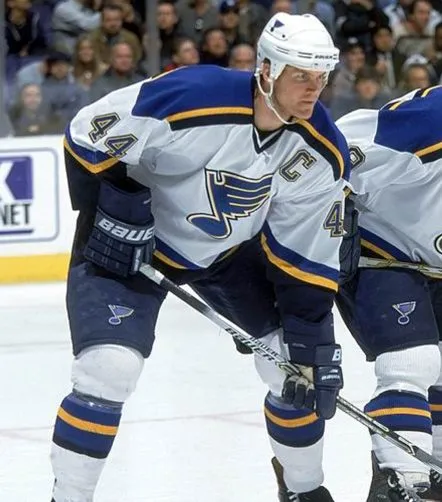 CHRIS PRONGER St. Louis Blues 2001 CCM Throwback Home NHL Hockey Jersey 