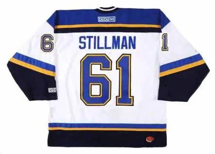 CORY STILLMAN St. Louis Blues 2001 CCM Throwback Home NHL Hockey Jersey 