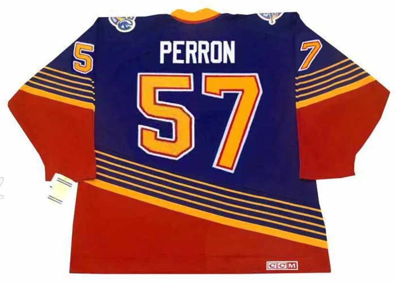 DAVID PERRON St. Louis Blues 1990’s CCM NHL Vintage Throwback Jersey 