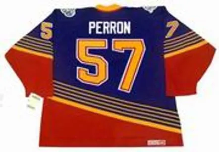 DAVID PERRON St. Louis Blues 1990’s CCM NHL Vintage Throwback Jersey 