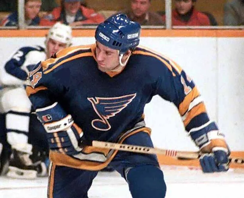 DOUG WICKENHEISER St. Louis Blues 1983 CCM Vintage Throwback NHL Hockey Jersey 