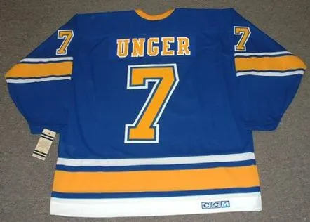 GARRY UNGER St. Louis Blues 1972 CCM Vintage Throwback Home NHL Hockey Jersey 