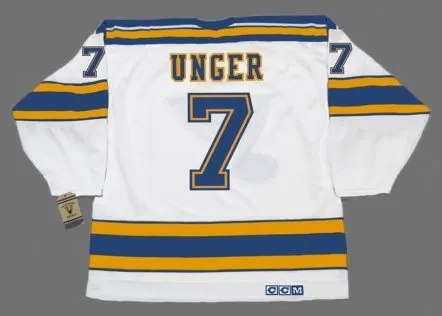 GARRY UNGER St. Louis Blues 1975 CCM Vintage Throwback NHL Hockey Jersey 