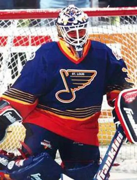 GRANT FUHR St. Louis Blues 1996 Away CCM NHL Vintage Throwback Jersey 