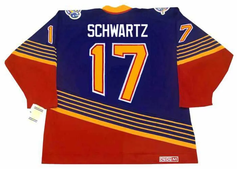 JADEN SCHWARTZ St. Louis Blues 1990’s CCM NHL Vintage Throwback Jersey 