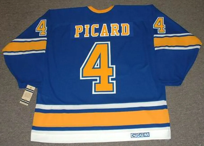 NOEL PICARD St. Louis Blues 1967 CCM Vintage Throwback NHL Hockey Jersey 