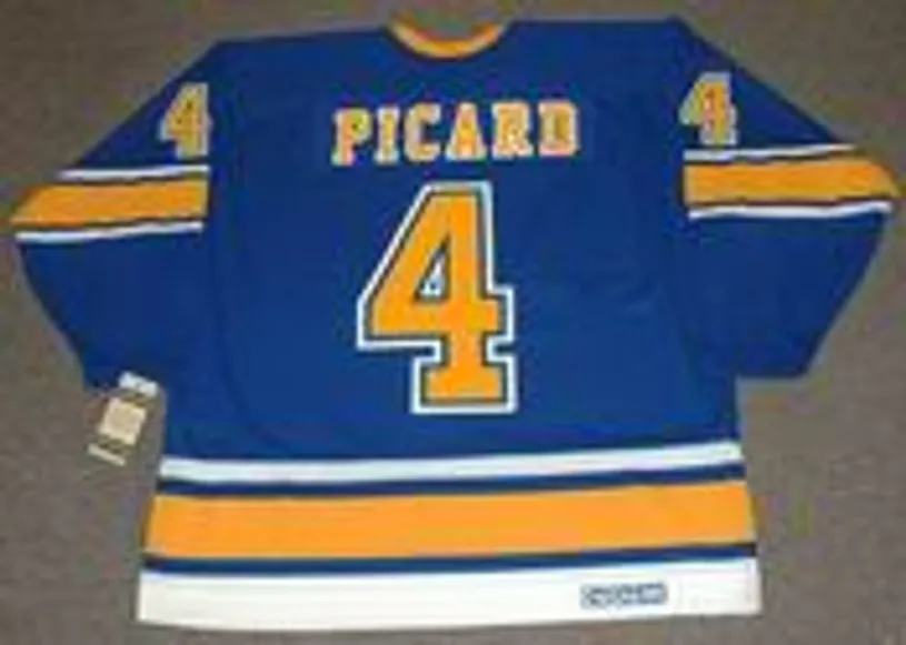 NOEL PICARD St. Louis Blues 1967 CCM Vintage Throwback NHL Hockey Jersey 