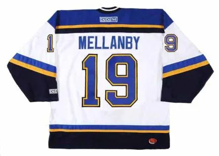 SCOTT MELLANBY St. Louis Blues 2002 CCM Throwback Home NHL Hockey Jersey 