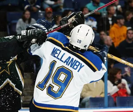 SCOTT MELLANBY St. Louis Blues 2002 CCM Throwback Home NHL Hockey Jersey 