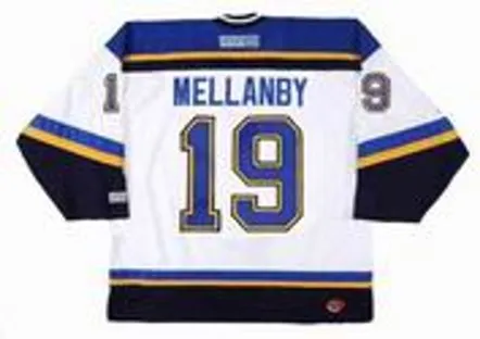 SCOTT MELLANBY St. Louis Blues 2002 CCM Throwback Home NHL Hockey Jersey 