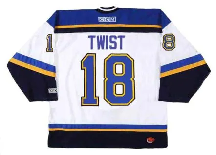TONY TWIST St. Louis Blues 1998 CCM Throwback Home NHL Hockey Jersey 