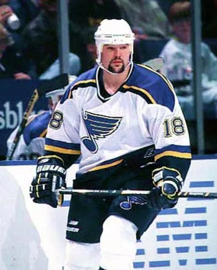 TONY TWIST St. Louis Blues 1998 CCM Throwback Home NHL Hockey Jersey 