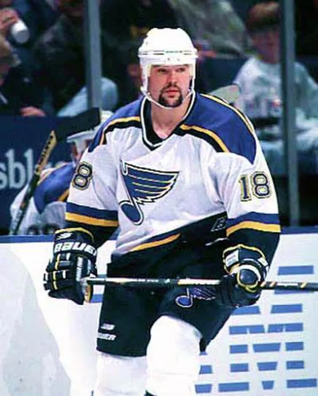 TONY TWIST St. Louis Blues 1998 CCM Throwback Home NHL Hockey Jersey 