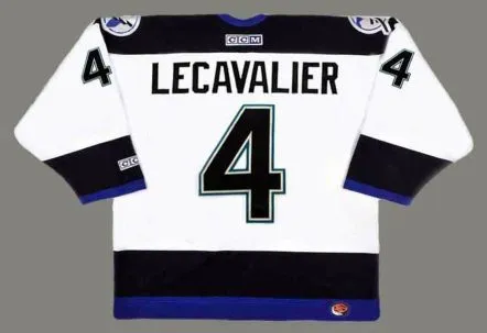 VINCENT LECAVALIER Tampa Bay Lightning 2004 CCM Throwback Away NHL Jersey 