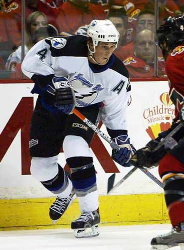 VINCENT LECAVALIER Tampa Bay Lightning 2004 CCM Throwback Away NHL Jersey 