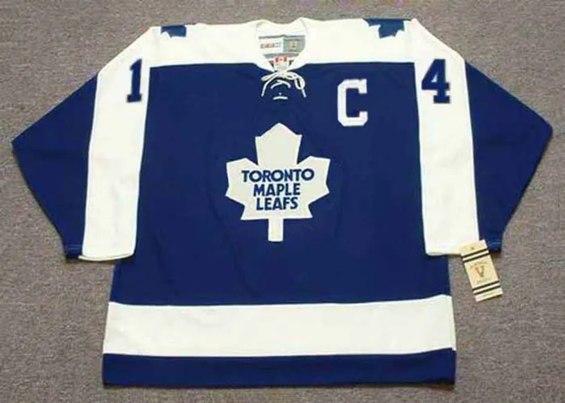 DAVE KEON Toronto Maple Leafs 1970 CCM Vintage Throwback NHL Hockey Jersey 