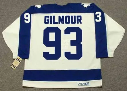 DOUG GILMOUR Toronto Maple Leafs 1992 Home CCM Throwback NHL Hockey Jersey 