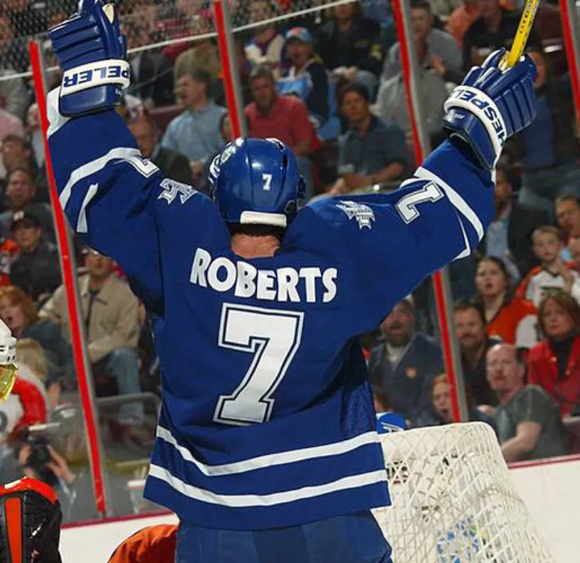 GARY ROBERTS Toronto Maple Leafs 2003 CCM Vintage Throwback NHL Hockey Jersey 