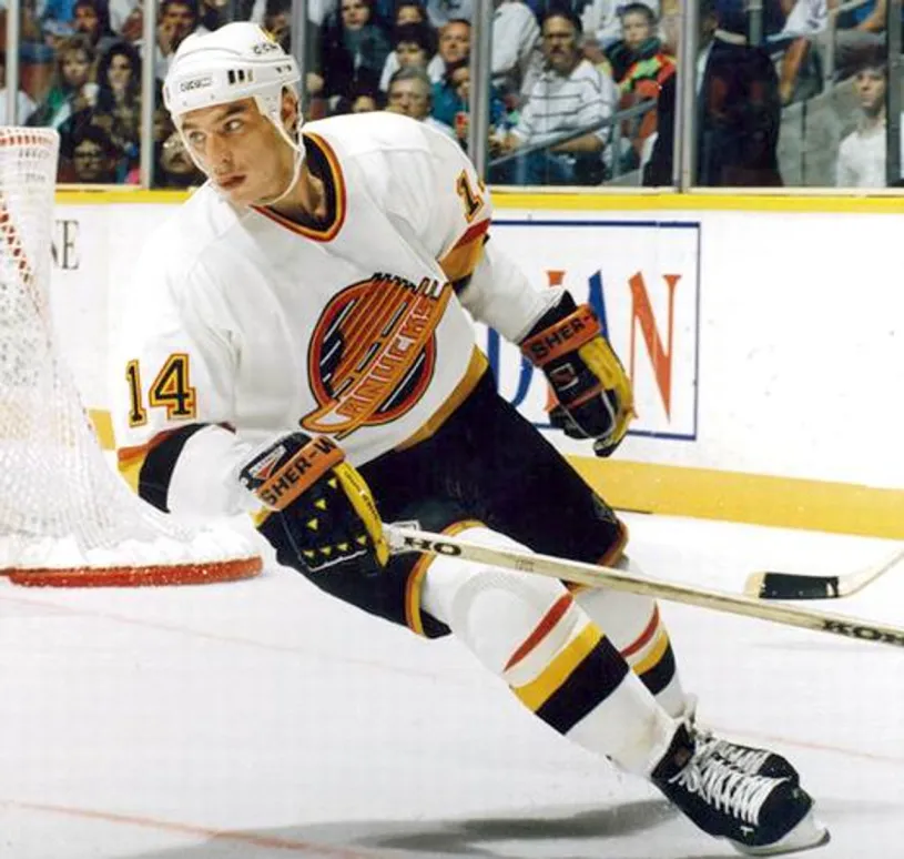 GEOFF COURTNALL Vancouver Canucks 1994 CCM Vintage Home NHL Hockey Jersey 