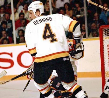 JIM BENNING Vancouver Canucks 1989 CCM Vintage Home NHL Hockey Jersey 