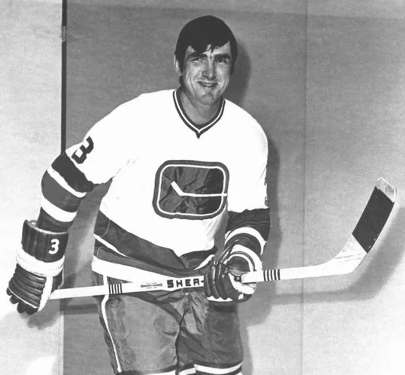 PAT QUINN Vancouver Canucks 1972 Home CCM Throwback Hockey Jersey 