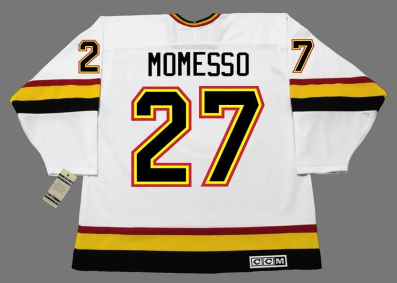 SERGIO MOMESSO Vancouver Canucks 1994 CCM Vintage Home NHL Hockey Jersey 