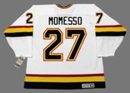 SERGIO MOMESSO Vancouver Canucks 1994 CCM Vintage Home NHL Hockey Jersey 
