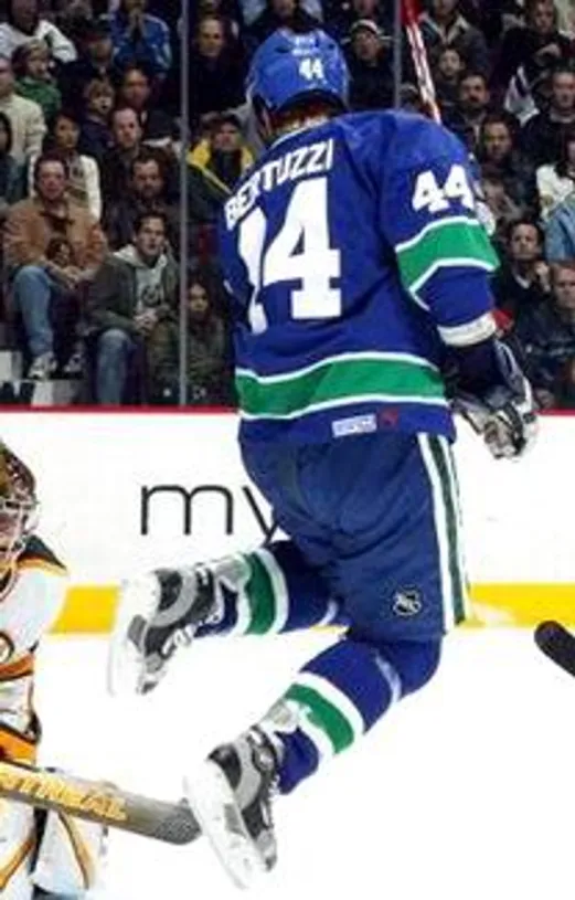 TODD BERTUZZI Vancouver Canucks 1970’s CCM Vintage Throwback NHL Hockey Jersey 