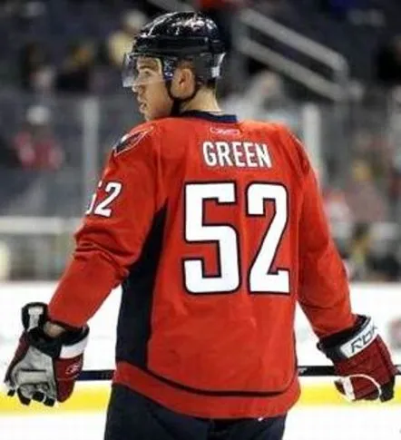 MIKE GREEN Washington Capitals 2010 REEBOK Throwback NHL Hockey Jersey 