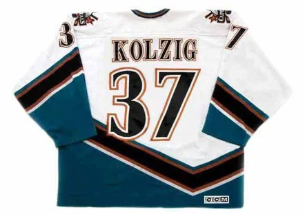 OLAF KOLZIG Washington Capitals 1998 CCM Vintage Home NHL Hockey Jersey 