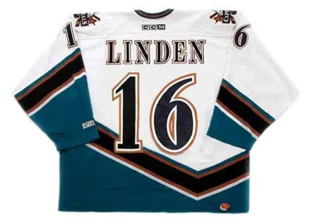 TREVOR LINDEN Washington Capitals 2001 CCM Vintage Home NHL Hockey Jersey 