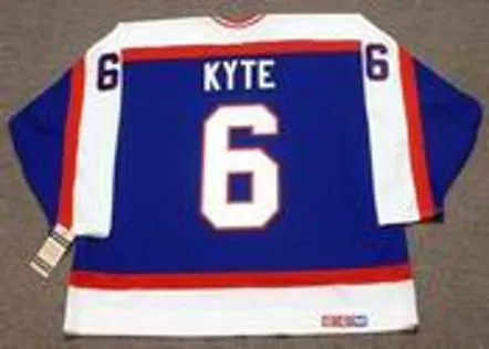 JIM KYTE Winnipeg Jets 1986 Away CCM NHL Vintage Throwback Jersey 