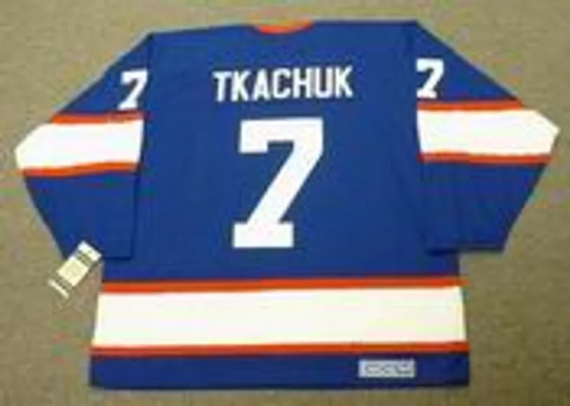 KEITH TKACHUK Winnipeg Jets 1993 Away CCM NHL Vintage Throwback Jersey 