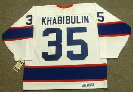 NIKOLAI KHABIBULIN Winnipeg Jets 1995 CCM Vintage Throwback Home NHL Jersey 
