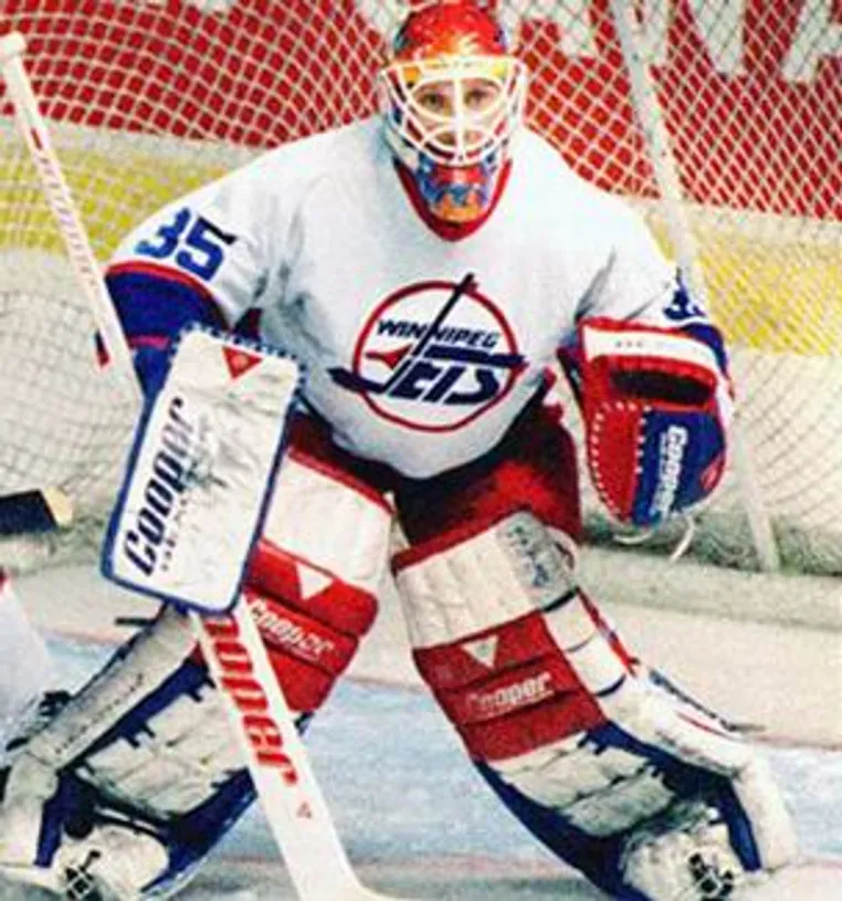 NIKOLAI KHABIBULIN Winnipeg Jets 1995 CCM Vintage Throwback Home NHL Jersey 