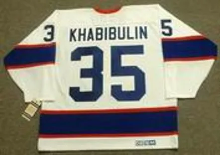 NIKOLAI KHABIBULIN Winnipeg Jets 1995 CCM Vintage Throwback Home NHL Jersey 