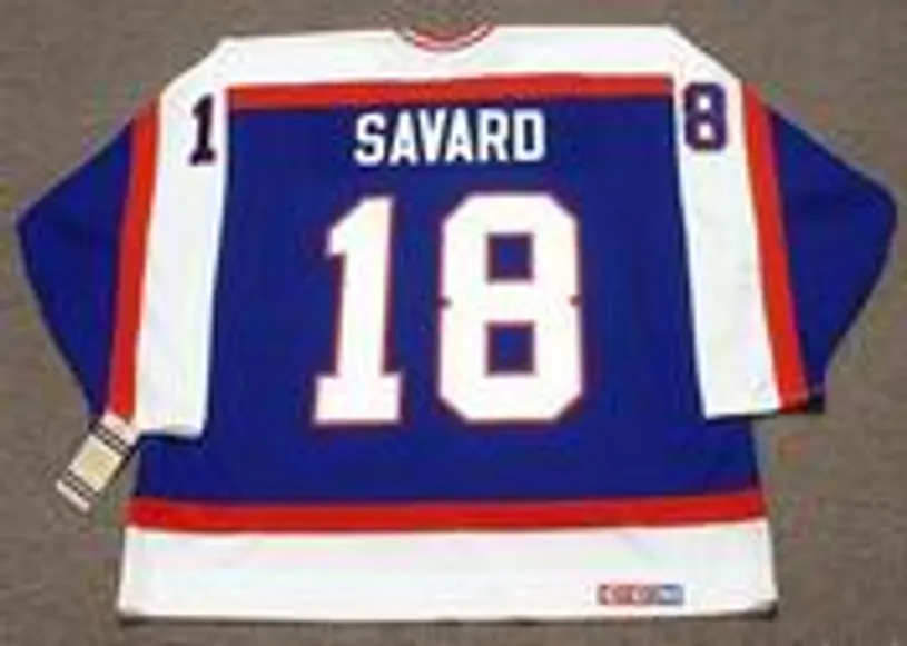 SERGE SAVARD Winnipeg Jets 1982 CCM Vintage Throwback NHL Hockey Jersey 