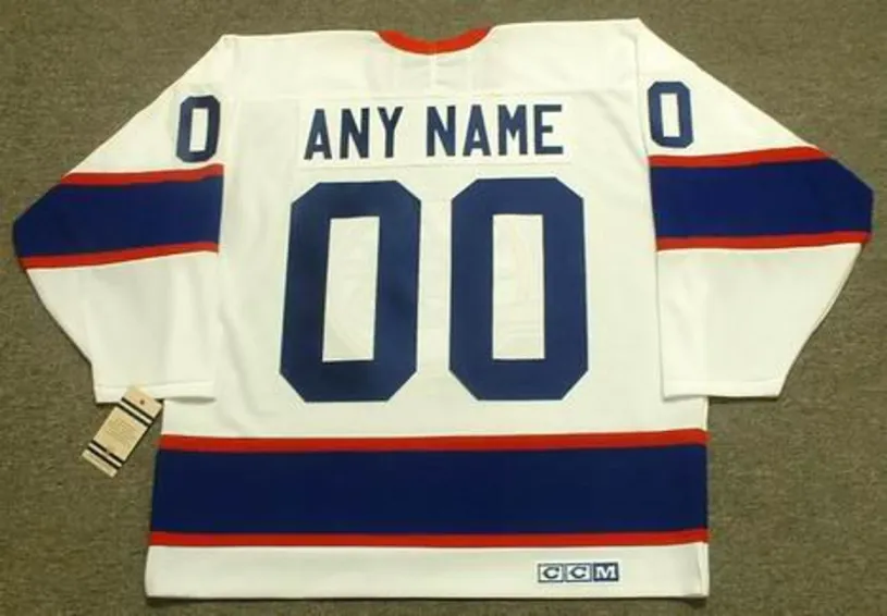 WINNIPEG JETS 1990’s CCM Vintage Home Jersey Customized “Any Name & Number(s)” 