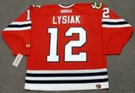 TOM LYSIAK Chicago Blackhawks 1981 CCM Throwback NHL Hockey Jersey 