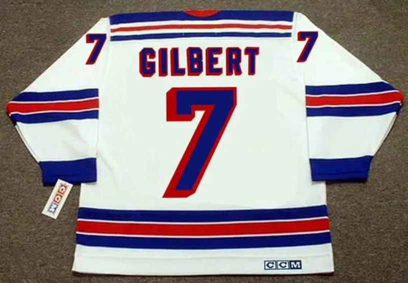 ROD GILBERT New York Rangers 1972 Home CCM Throwback NHL Hockey Jersey 