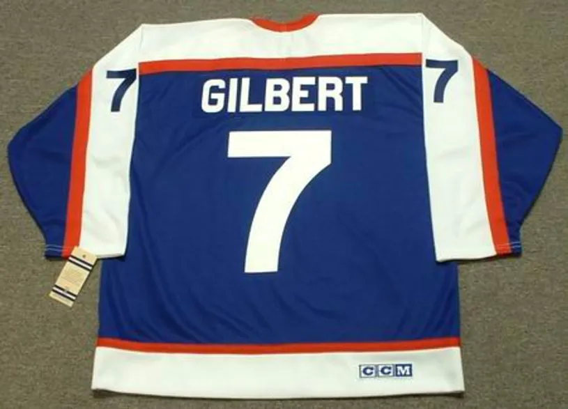 ROD GILBERT New York Rangers 1977 CCM Vintage Throwback NHL Hockey Jersey 