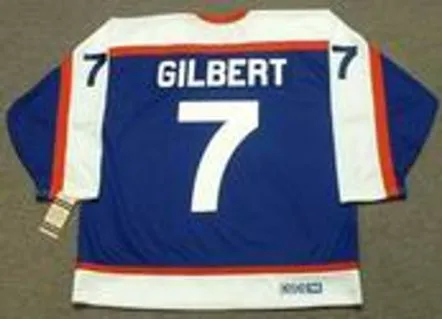 ROD GILBERT New York Rangers 1977 CCM Vintage Throwback NHL Hockey Jersey 