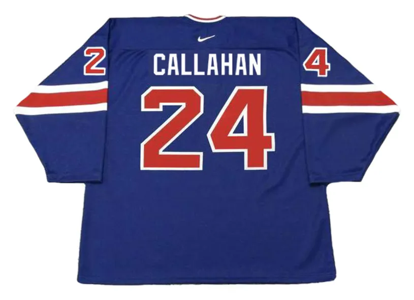RYAN CALLAHAN 2004 USA Nike Throwback Hockey Jersey 
