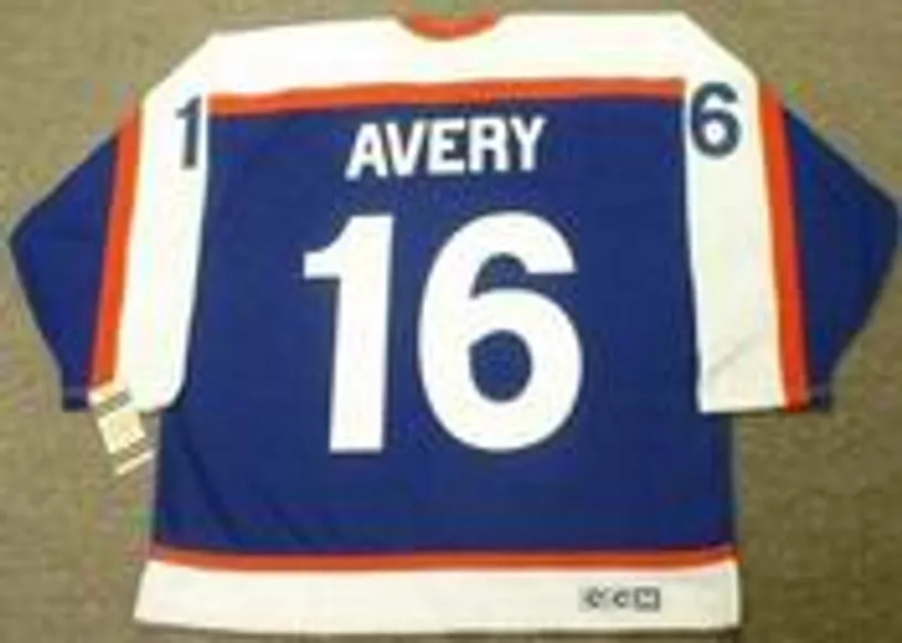 SEAN AVERY New York Rangers 1970’s Vintage Throwback NHL Hockey Jersey 
