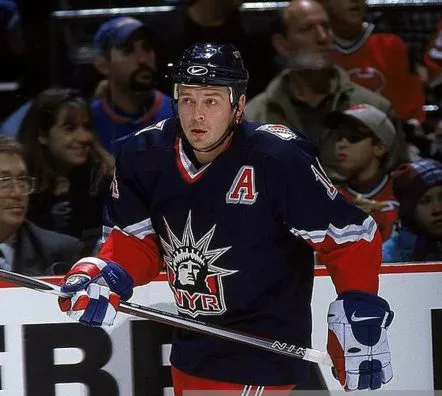 THEOREN FLEURY New York Rangers 2001 CCM Throwback Alternate NHL Jersey 