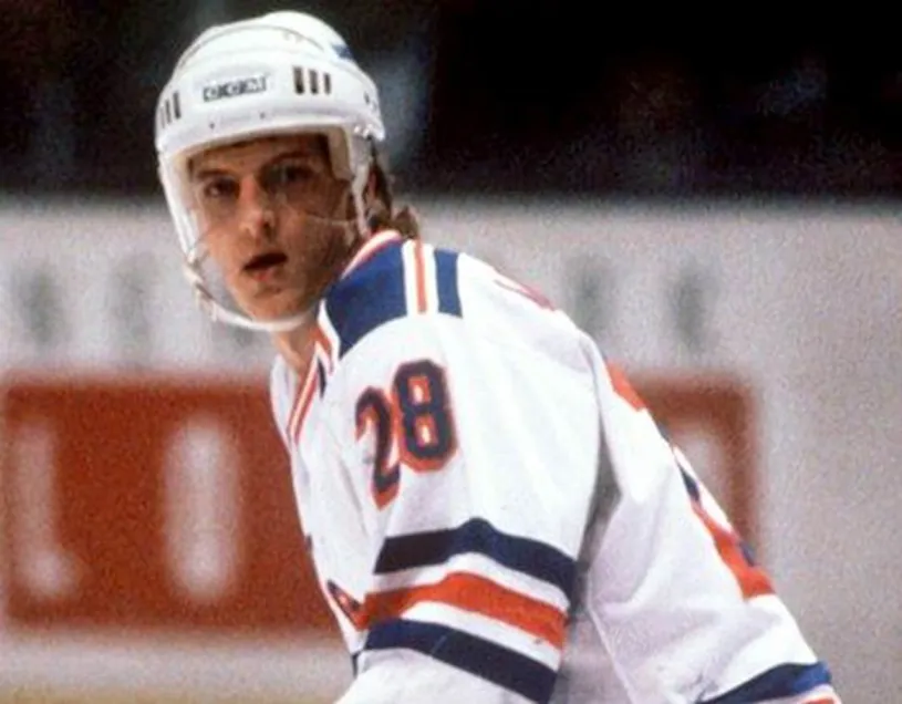 TOMAS SANDSTROM New York Rangers 1986 CCM Vintage Home NHL Hockey Jersey 